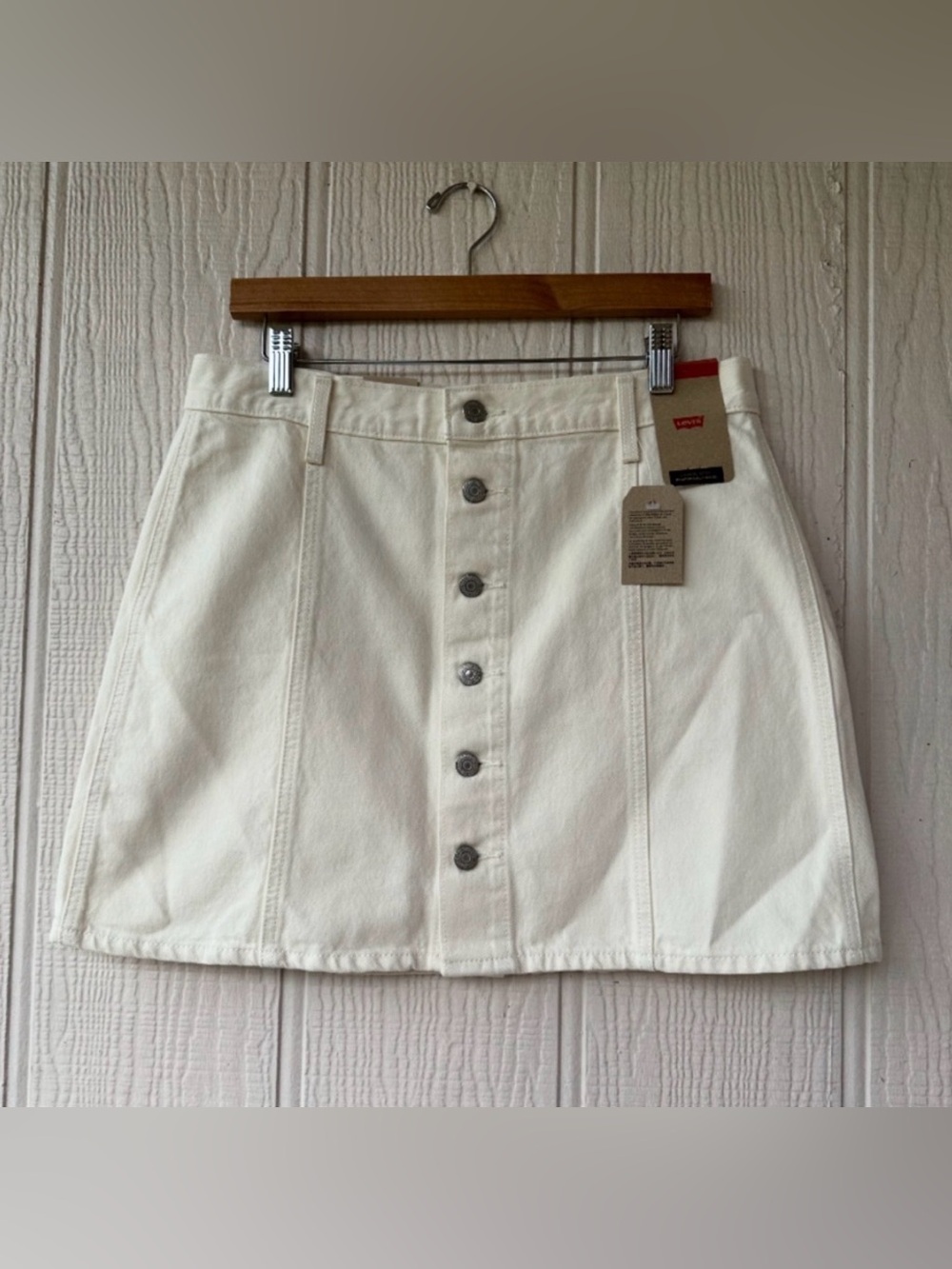 Levi’s Button-Front Denim Mini Skirt